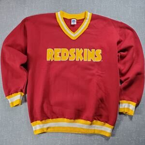 80s Washington Redskins NFL V Neck Sweater Memorabilia